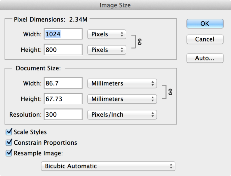 Changing the size of an image in Photoshop CS6 - Michael ...